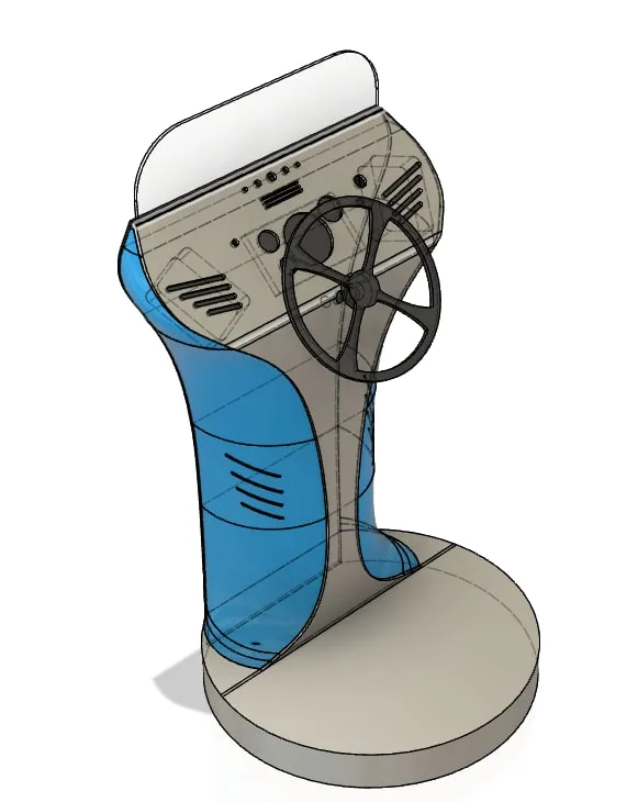 The 3D model — the sketch takes shape